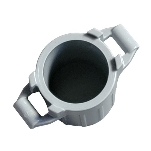 LEGO Trash Can with 4 Cover Holders 92926 Light Bluish Gray Container Piece Part - Picture 3 of 4